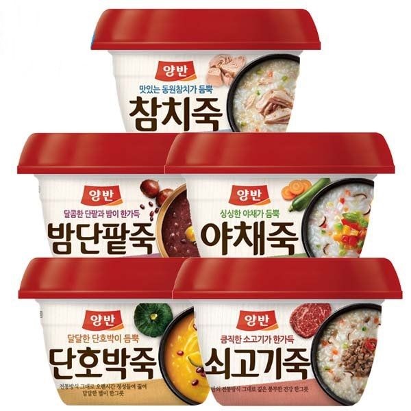 양반 동원양반죽/전복/쇠고기/참치/단팥/호박/잣죽