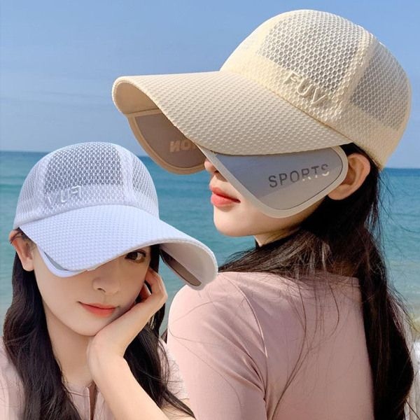 [패션플러스][홀리지]샤로스 확장형 챙 슬라이드 날개 메쉬 볼캡 모자