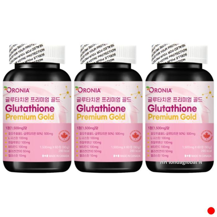오로니아 글루타치온 프리미엄 골드 콜라겐 60정 X3
