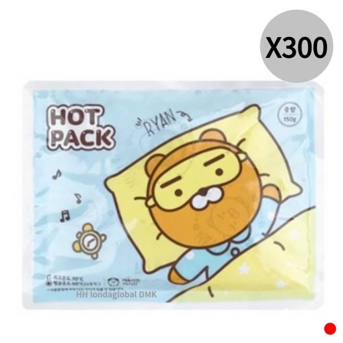 카카오 라이언 핫팩 흔드는 손난로 대용량 150g X300