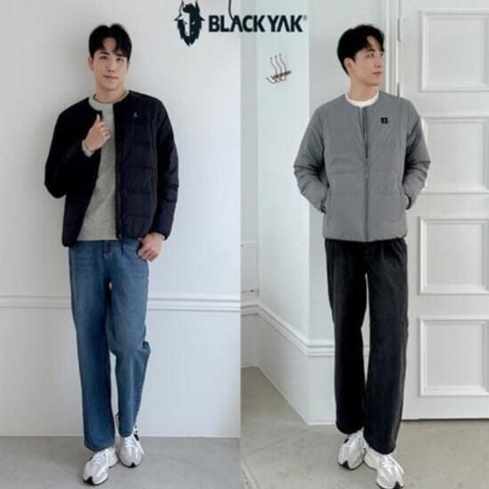 [롯데백화점] 블랙야크 남성 데일리 경량 라운드넥 구스 다운자켓 L루나U넥다운자켓 3BYPAW4906 LE1219885937