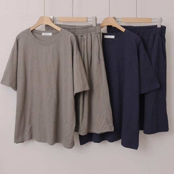 [하프클럽/셀러허브_여성트랜드패션]빅사이즈반팔투피스 U805L508 흐림와이드반바지세트 WB