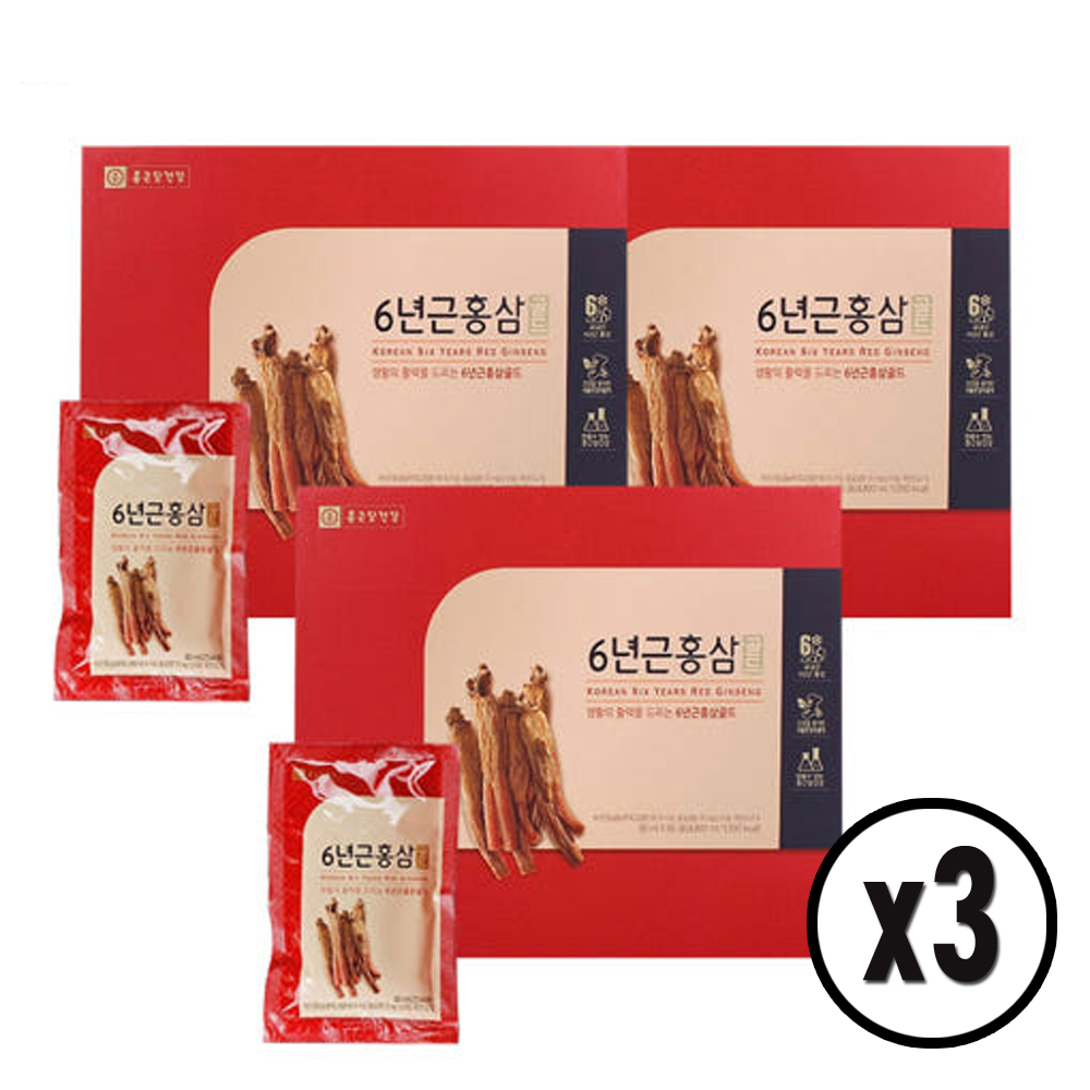 종근당건강 6년근 홍삼 골드 3박스(60포x3) 감사선물 명절선물 추석선물