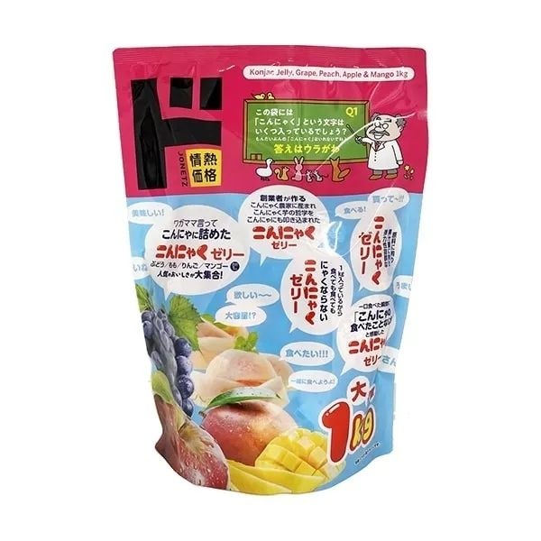 [무료배송] 저칼로리 간식 일본 돈키호테 메가 곤약젤리 4종 약 62개입