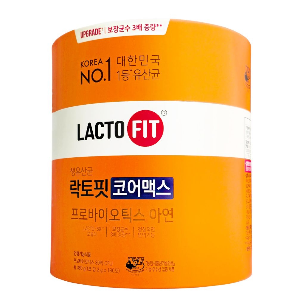 락토핏 종근당 락토핏 코어맥스 유산균 180포 1통 6달분