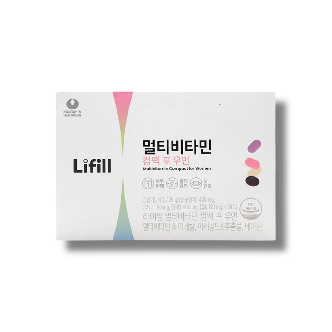 라이필 멀티비타민 컴팩 포 우먼 1.3g 30포 1박스