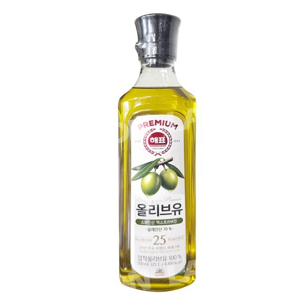 [오늘출발] 해표 사조 해표 압착 올리브유 500ml 1개