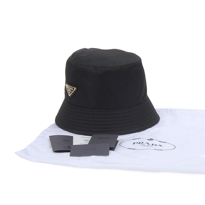 PRADA HAT (1IH0802HIT F0010) Black Re-Nylon bucket hat | PRADA