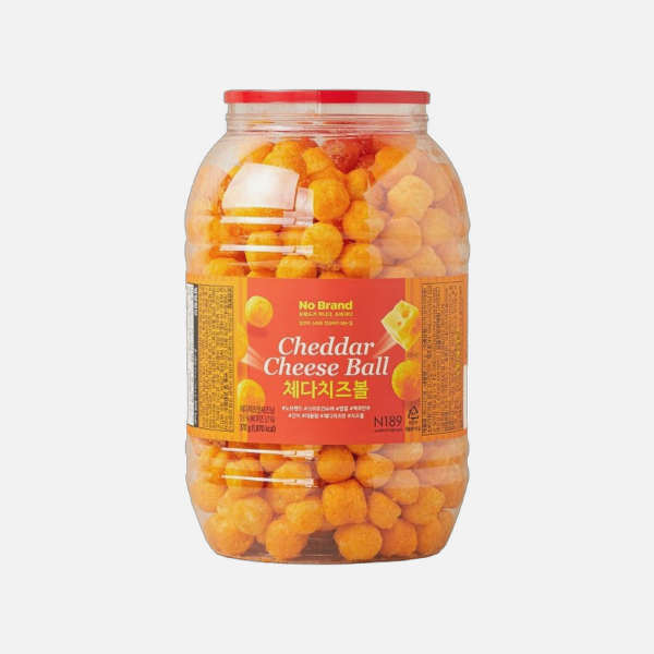 노브랜드 체다치즈볼 370g 2개 간식 과자세트
