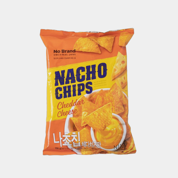 노브랜드 나쵸칩 체다치즈맛 155 g 5개 간식 과자세트