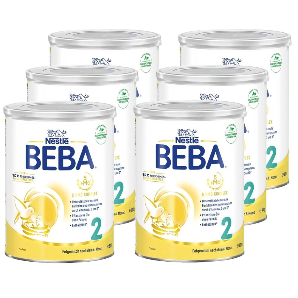 [해외] Beba 베바 2 아기 분유 800g x 6팩 6개월 이후