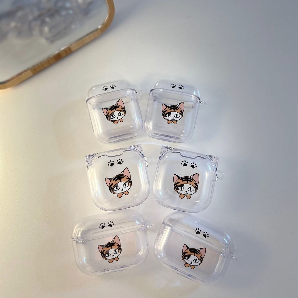 귀여운 자깡이 버즈 에어팟 케이스 투명 하드 / 갤럭시 프로 라이브 1세대 2세대 3세대