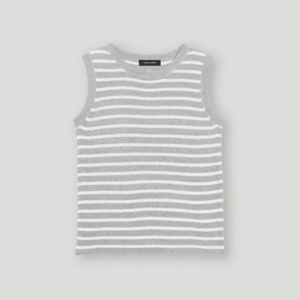 코데즈컴바인 [패션플러스][코데즈컴바인][코데즈컴바인] 골지 스트라이프 나시 (C_KC-PU002W8) (P003684167)