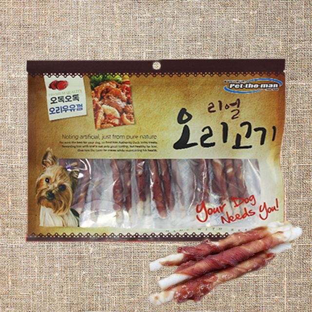 펫더맨 리얼 오리고기 오독오독 오리우유껌 300g x 5개