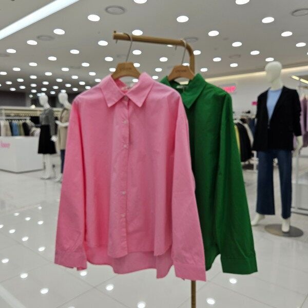 [스테파니] 언발베이직셔츠(컬러남방)/N24NS4110나인스텝_JK