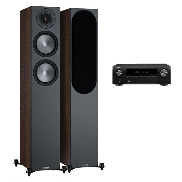 [없음] 데논 AVR-X250BT + 모니터오디오 Bronze 200 하이파이 블루투스 오디오