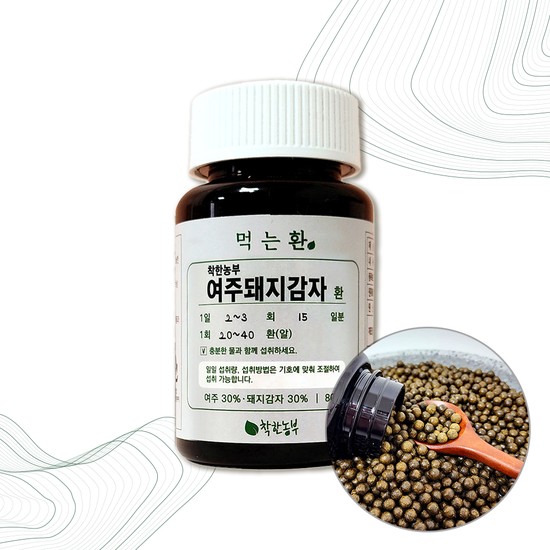 착한농부 돼지감자 여주 뽕잎 모링가 환 80g
