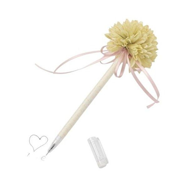 [브이와이][VCMQS80F]스위트 플라워펜 플라워볼펜(머스터드)DK04