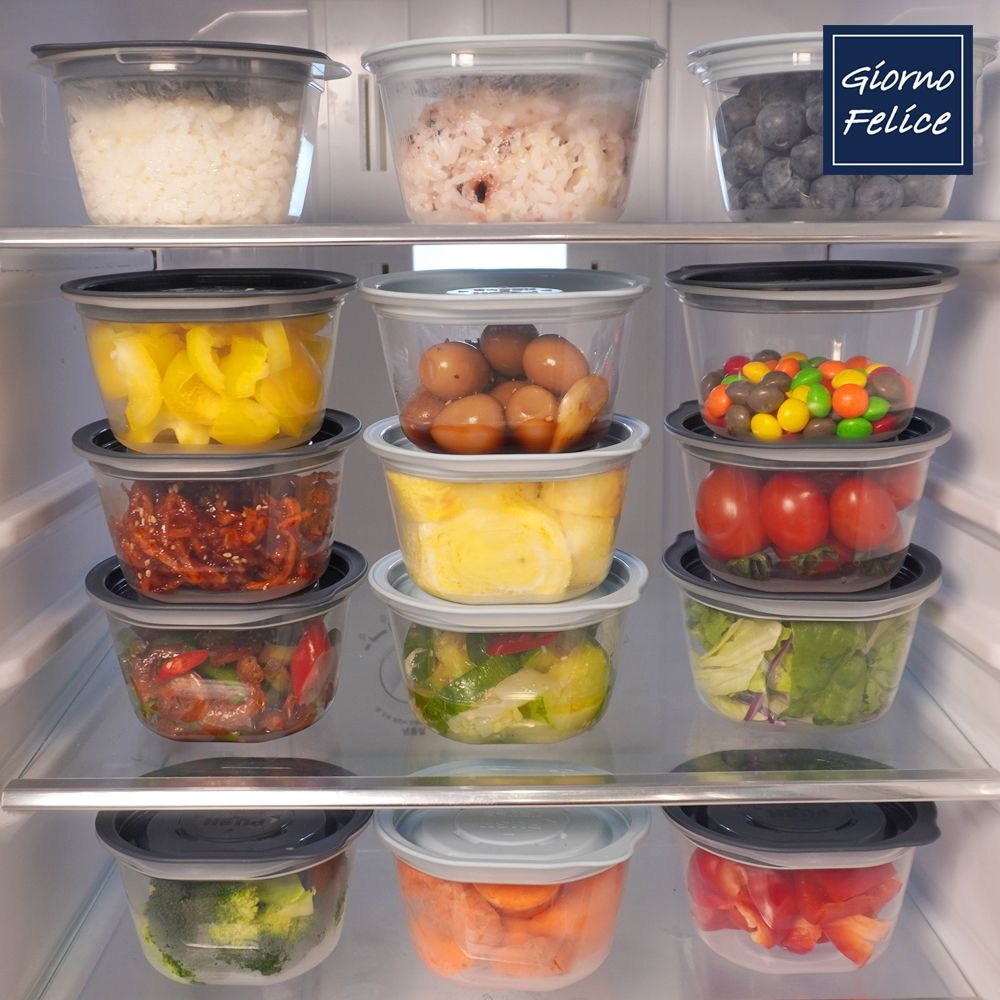 죠르노펠리체 [죠르노펠리체] 이지쿡 밥보관 밥팩 용기 네이비 275ml*30P GF-ERN30