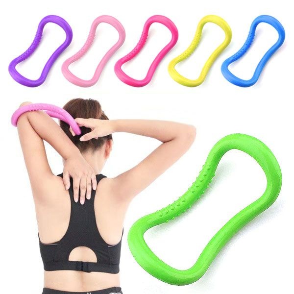 M 멀티 요가링 하드 종아리링 필라테스링 지압형 돌기형 소프트형 소프트 마사지링 선물용 TPE 전신 운동