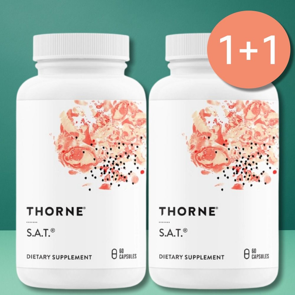 [해외] 쏜리서치 sat 60캡슐 커큐민 아티쵸크 밀크씨슬 2병 4개월분