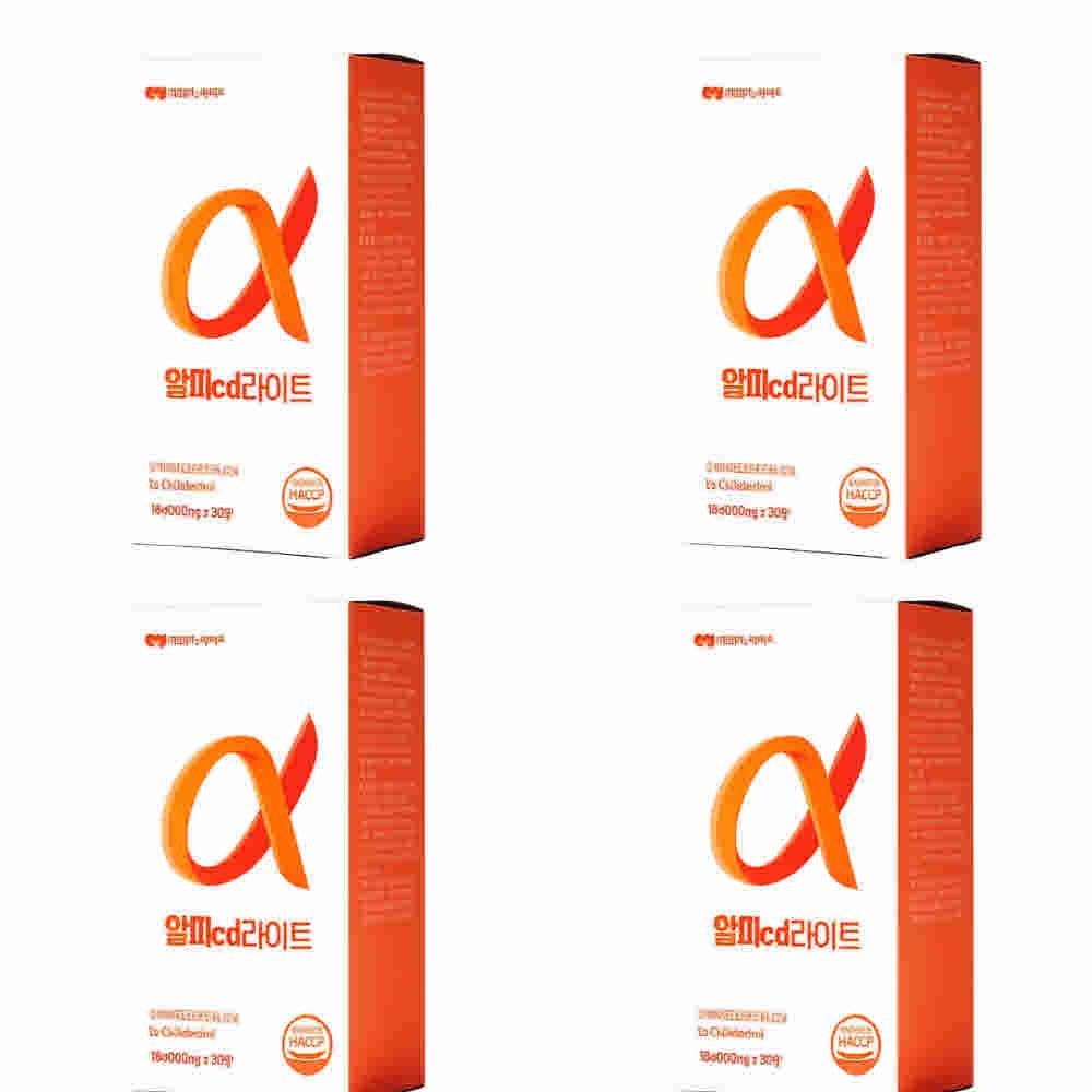 알파cd 라이트 30정x4개 알파시클로덱스트린 난소화성 말토덱스트린 고칼로리