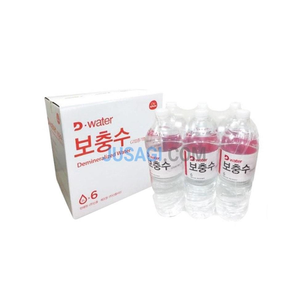 2L x 6통 고압증기멸균기용 정제수 증류수 보충수 알코올소독 소독테이프 손소독젤 소독알콜