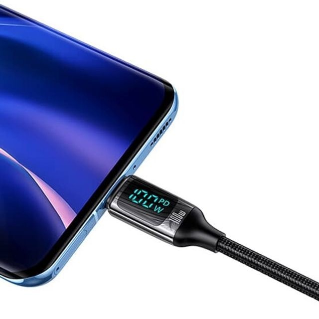 100WUSB-C 디지털표시 고속충전 TYPEC케이블