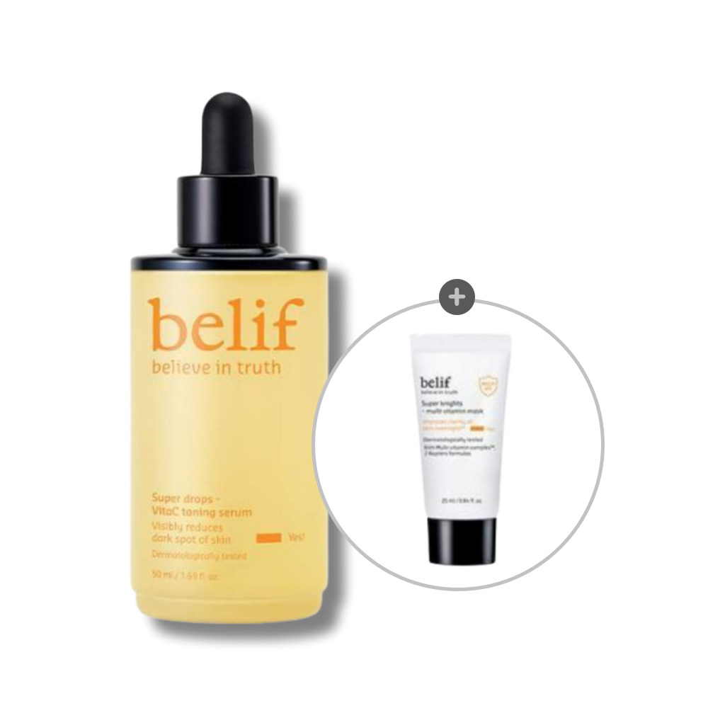 빌리프 슈퍼드랍스 비타C토닝 세럼 50ml 1개+멀티비타민 마스크 25ml 1개