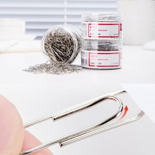 [유진스토어] 델리 실버 컬러 페이퍼 이지클립 29mm 200pcs입 철클립 0037 2.2
