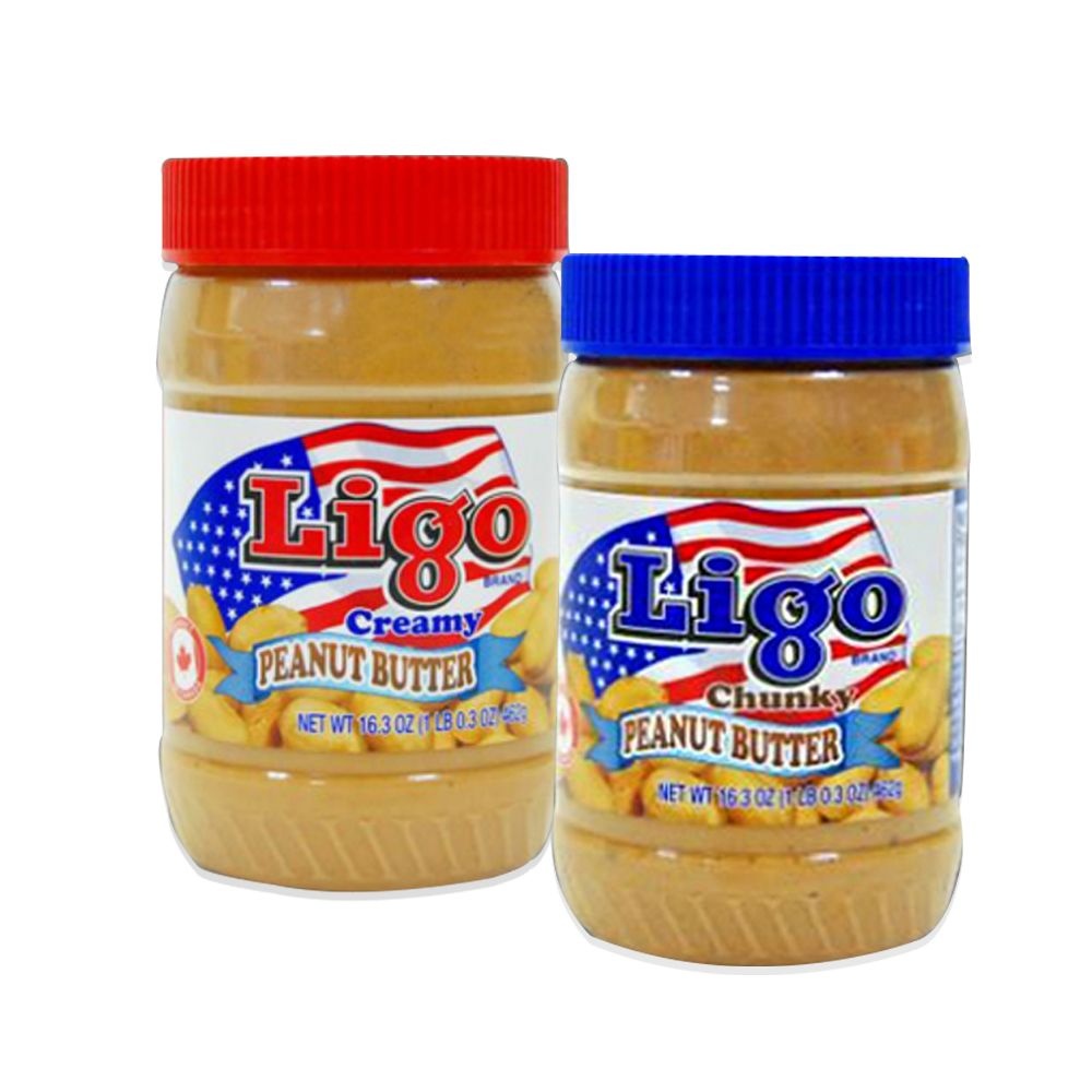 GOLDEN BOY FOODS LTD/(주)훼밀리인터내셔날 리고 땅콩버터 청키  크리미 462g 각 1개씩 총2개 땅콩잼