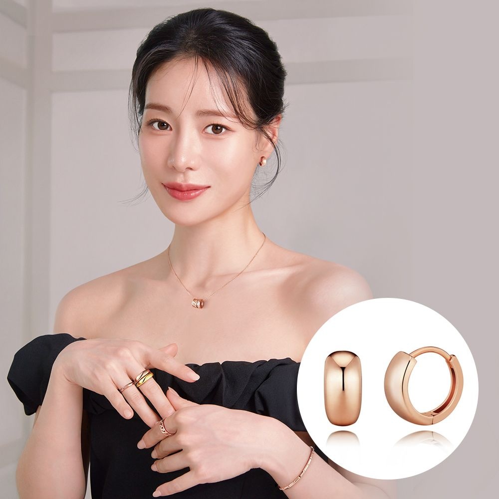 [빠른배송][임지연PICK] 엘레볼륨 14K 원터치 귀고리_282500080