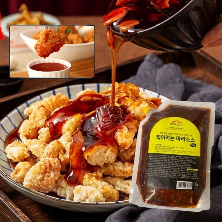쑨짱컴머니협력사 찍어먹는 마라소스 1kg 찍먹 부먹 튀김 치킨