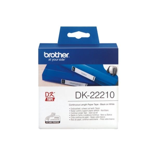 (부라더) QL-550 테이프 DK-22210 열전사용지