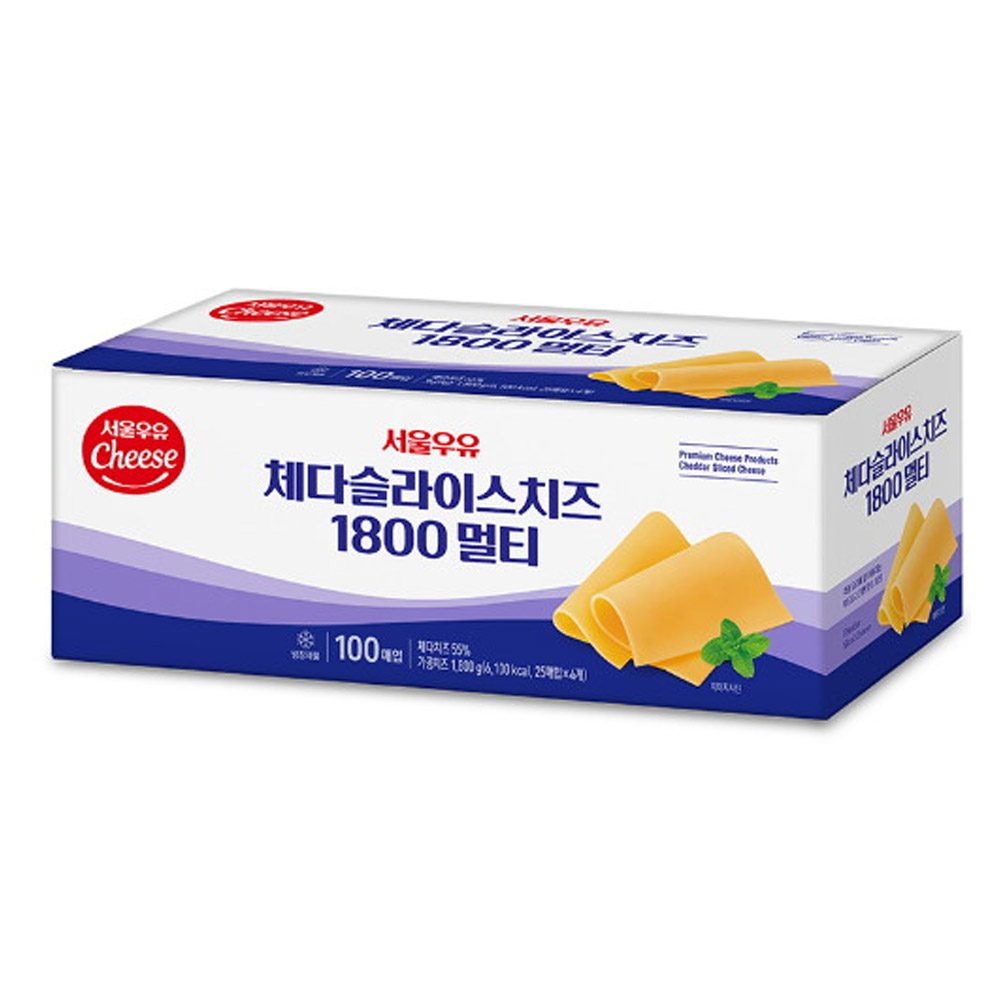 [온세일][냉장] 체다슬라이스치즈 멀티 1800gx1개
