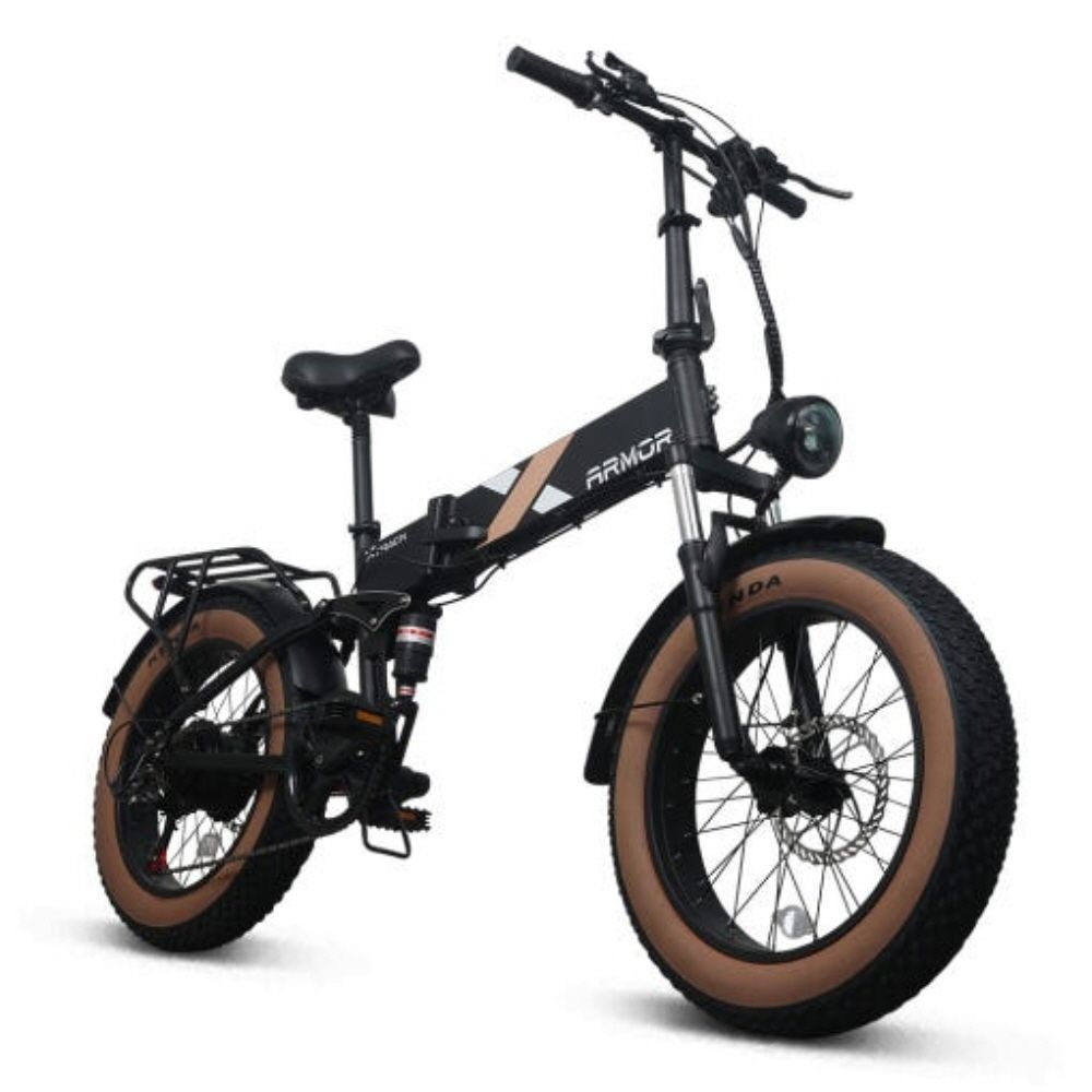 AU테크 48V 10Ah 엑스트랙 아머 접이식 전기자전거 팻바이크