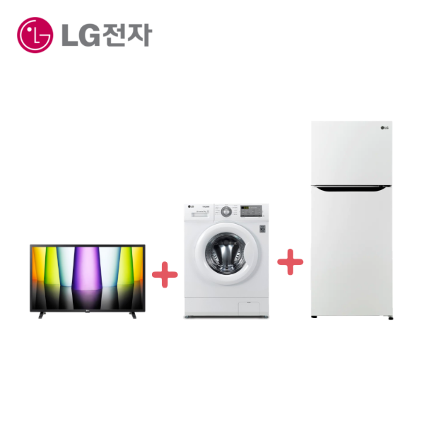 LG전자 32인치TV 드럼세탁기9K 냉장고189L LG인터넷설치
