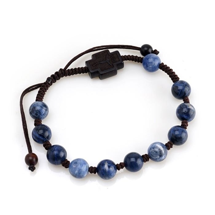 [자체제작]1단 매듭 원석 묵주팔찌 가톨릭 천주교 성물 P0000EOQ