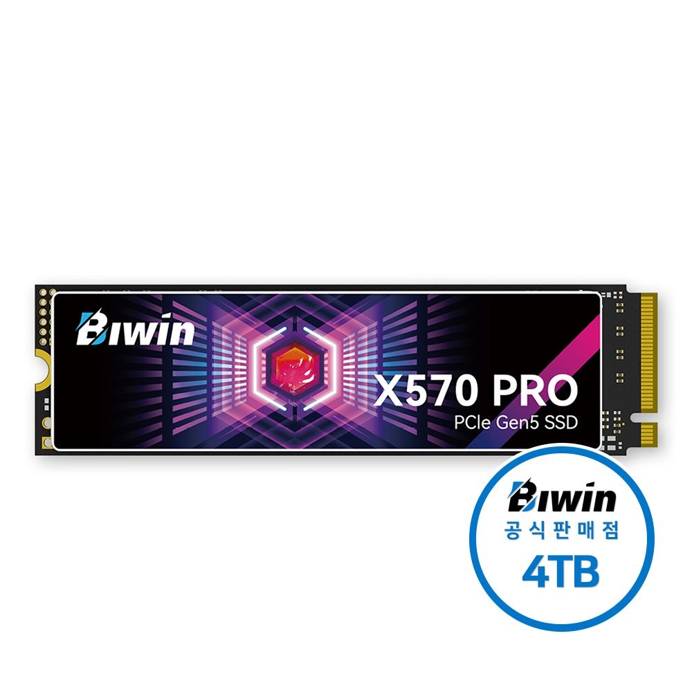 비윈 BIWIN Black Opal X570 Pro NVMe Gen5 M.2 2280 SSD 4TB