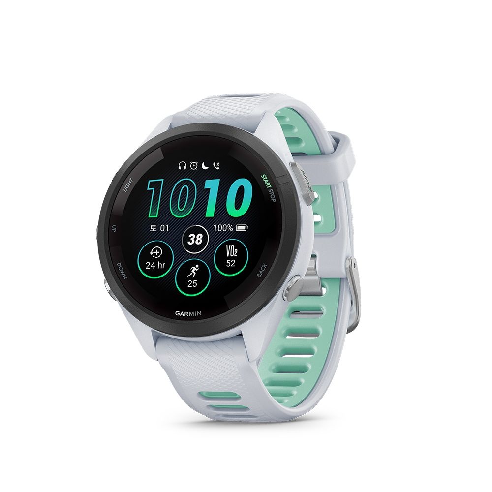 가민 / 가민코리아 가민 포러너 265S 뮤직 화이트스톤 GPS 스마트워치