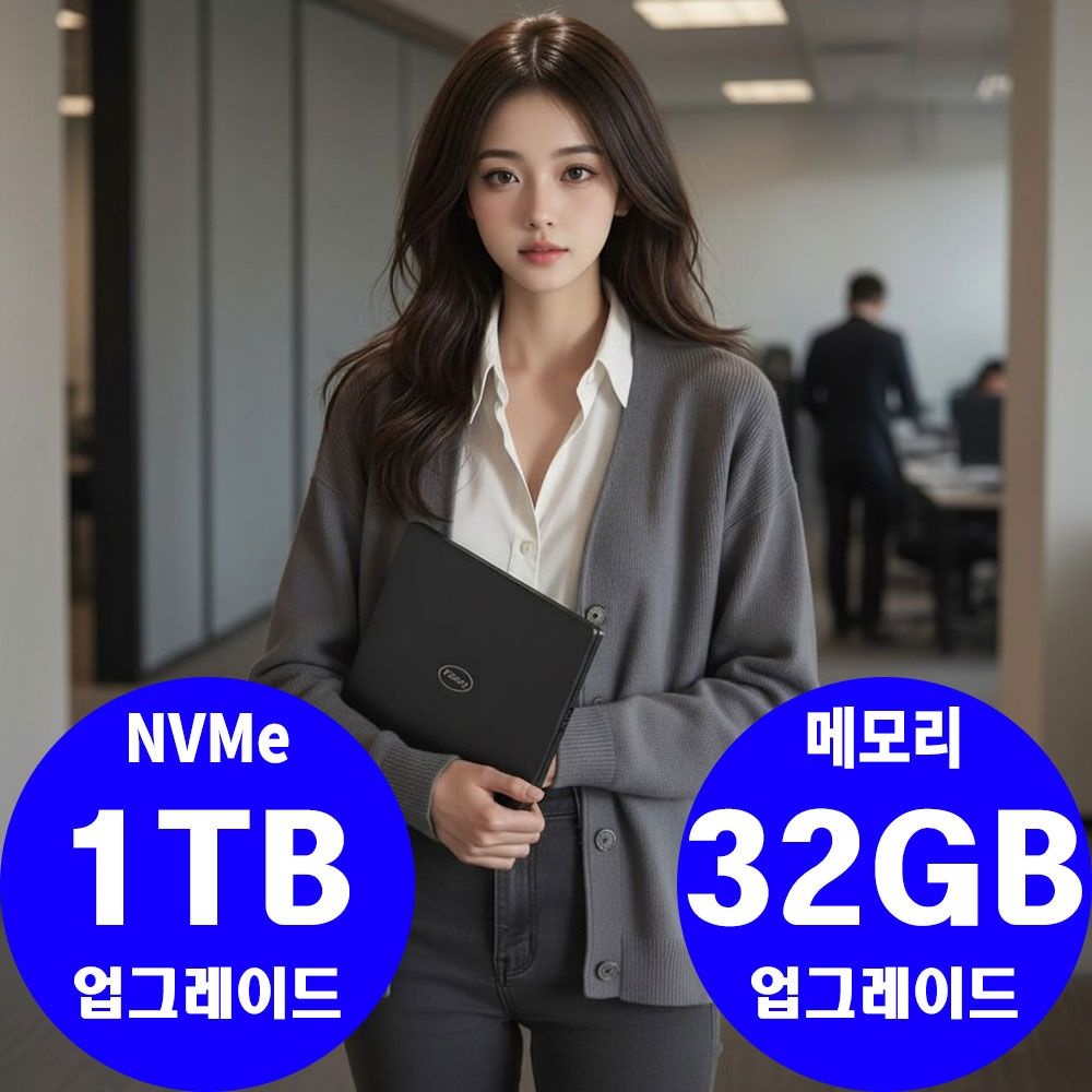 DELL [중고] 델 DELL 래티튜드 7490 8세대 i7 쿼드코어 16GB 초고속 NVMe SSD 윈11 Pro 50대 한정 메모리 32G SSD 1TB 무료 업그레이드 이벤트