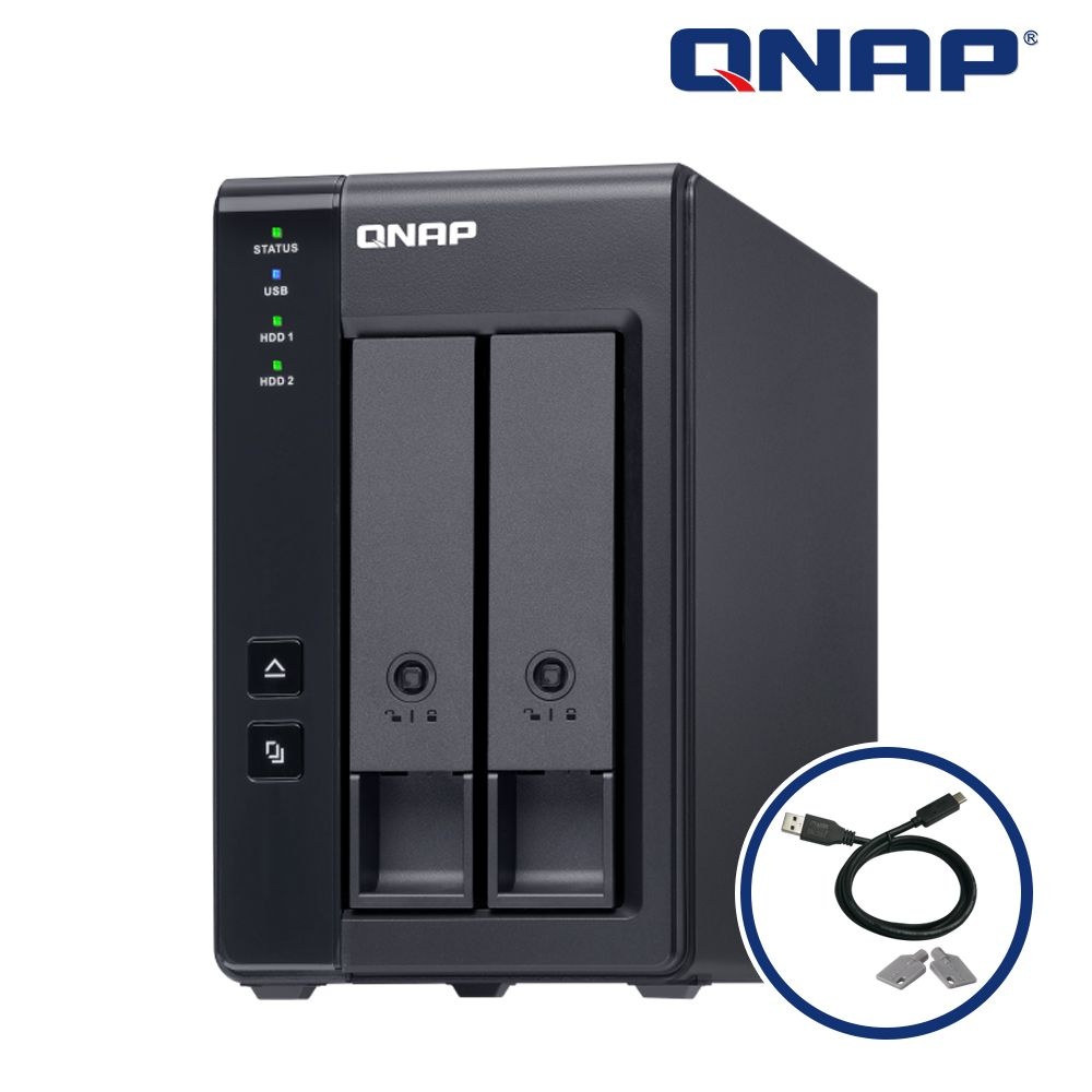 [오늘출발] QNAP 큐냅 2베이 DAS 스토리지 QNAP TR-002 PC확장 외장 케이스