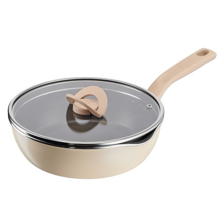 [롯데백화점] 테팔 팬&냄비 PTFE G6 원픽냄비팬_플러스(24cm)양송이베이지 LE1218744113