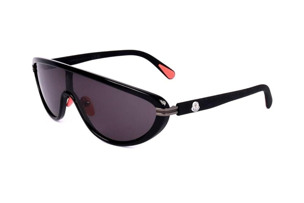 Moncler Vitesse 선글라스 ML0239 01A 블랙 0mm, 샤이니 블랙, 스모크 렌즈
