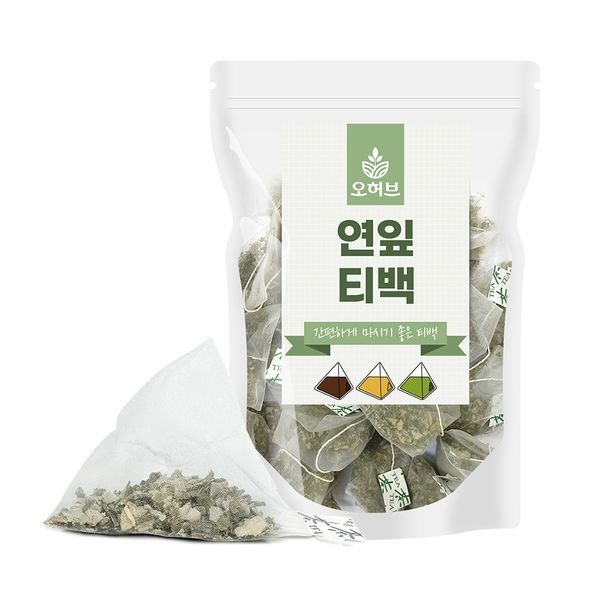 오허브 [하프클럽]연잎 연잎차 연꽃차 하엽 삼각티백차 100개
