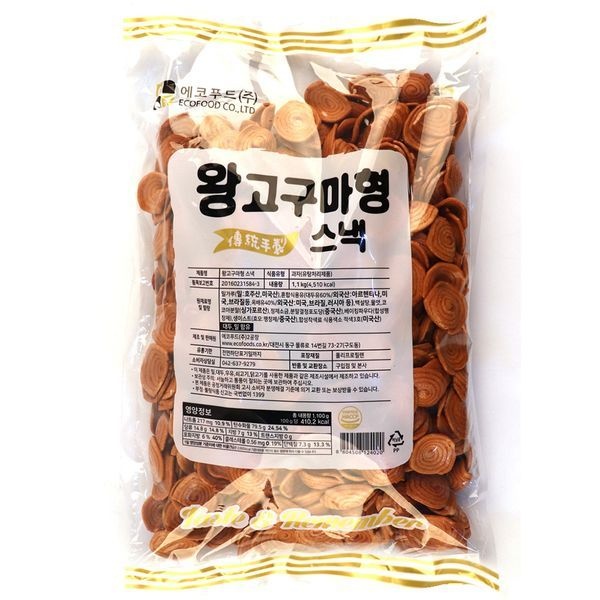 [하프클럽]에코푸드 왕고구마형 스낵 과자 1.1kg