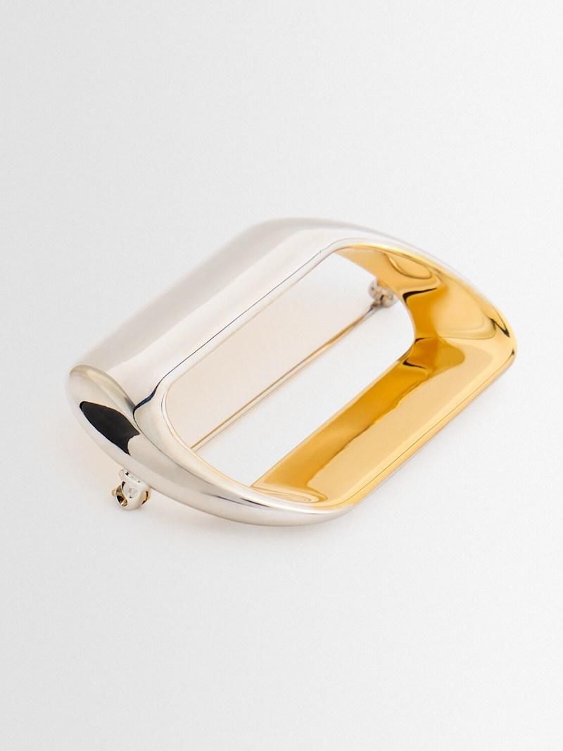 질샌더 핀 1 바이컬러 브로치 B0061776582