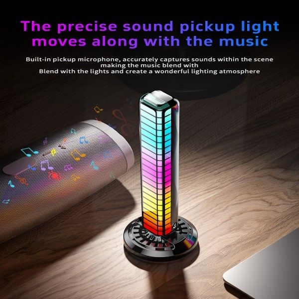 RGB 음악 리듬 라이트 음성 제어 분위기 자동차 공기 배출구 아로마