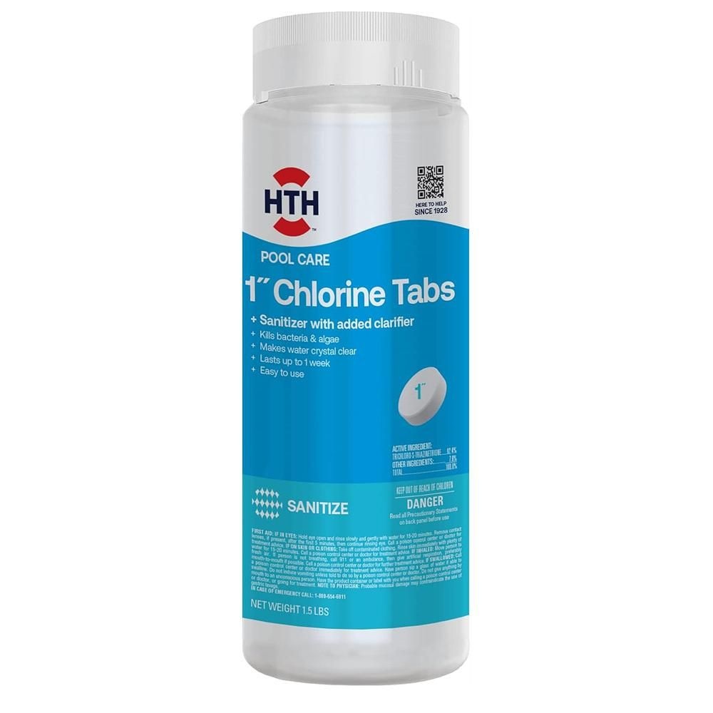 [해외] HTH 42049 풀케어 680g 1팩 HTH 42049 Pool Care 1 Chlorine Tabs, Swimming Pool Sanitizer with Added
