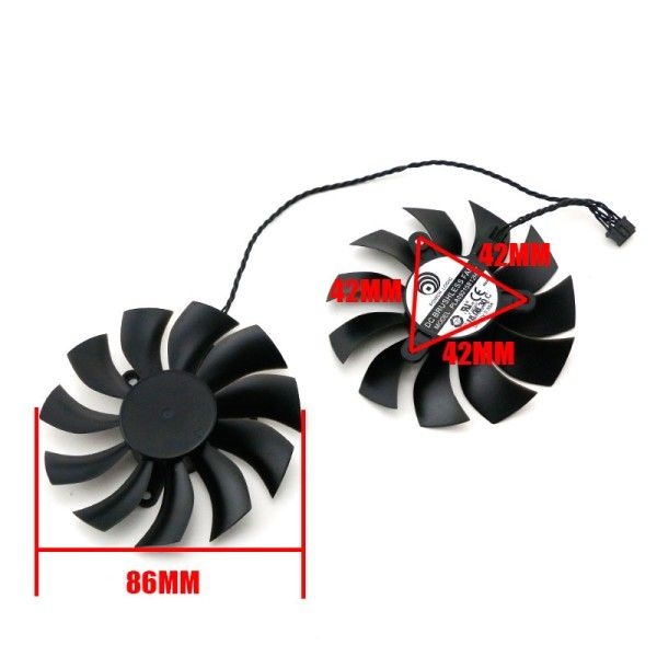 EVGA 1070 GPU 팬, 그래픽 카드 냉각 GTX1060 ACX,